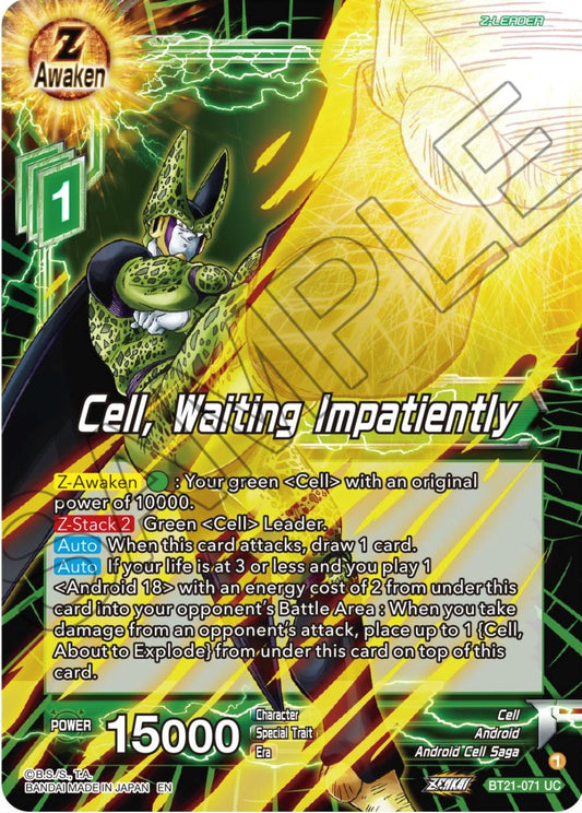 Cell, Waiting Impatiently - BT21-071 (Normal) Near Mint_Normal