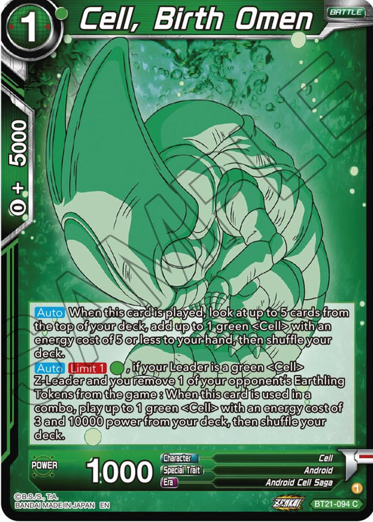 Cell, Birth Omen - BT21-094 (Normal) Near Mint_Normal