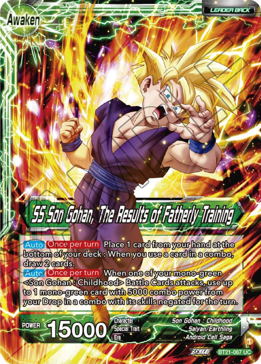 Son Gohan // SS Son Gohan, The Results of Fatherly Training - BT21-067 (Normal) Near Mint_Normal