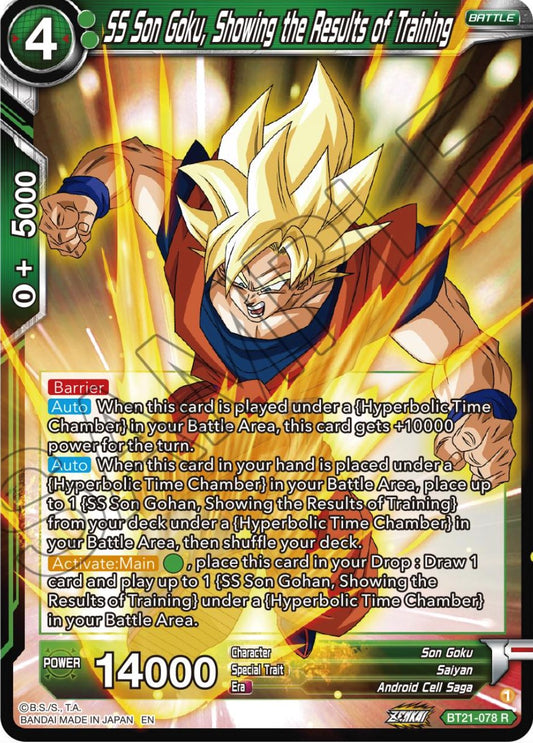SS Son Goku, Showing the Results of Training - BT21-078 (Normal) Near Mint_Normal