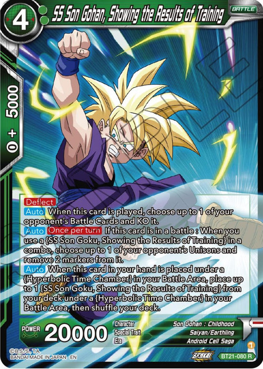 SS Son Gohan, Showing the Results of Training - BT21-080 (Foil) Near Mint_Foil