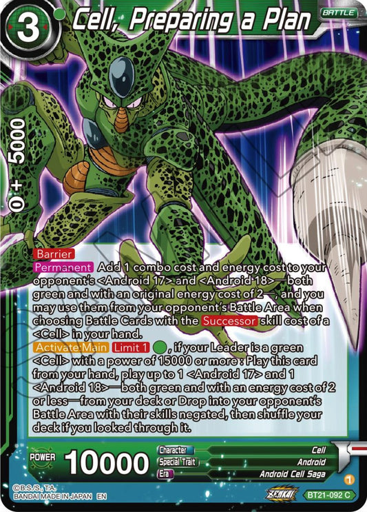 Cell, Preparing a Plan - BT21-092 (Foil) Near Mint_Foil
