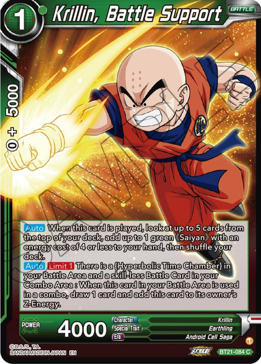 Krillin, Battle Support - BT21-084 (Foil) Near Mint_Foil
