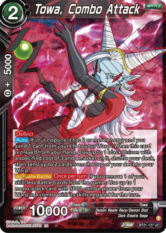 Towa, Combo Attack - BT21-137 (Normal) Near Mint_Normal