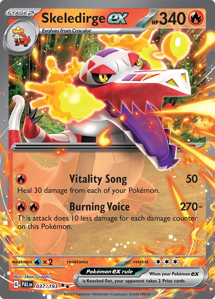 Skeledirge ex - 037/193 - 037/193 (Holo)