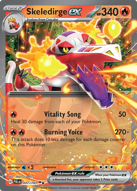 Skeledirge ex - 037/193 - 037/193 (Holo)