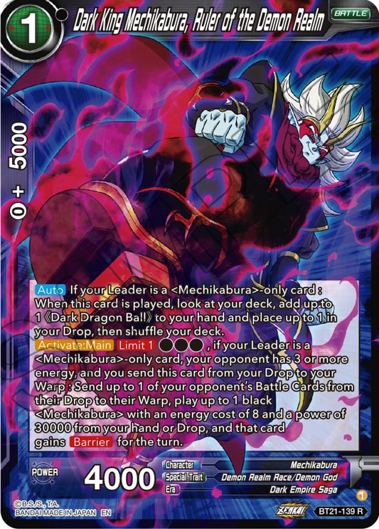 Dark King Mechikabura, Ruler of the Demon Realm - BT21-139 (Normal) Near Mint_Normal