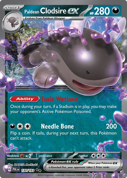 Paldean Clodsire ex - 130/193 (Holo)