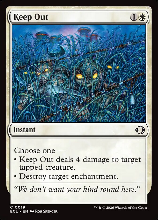 Keep Out - 19 (Foil)