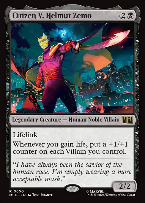 Citizen V, Helmut Zemo MSC #650 Foil