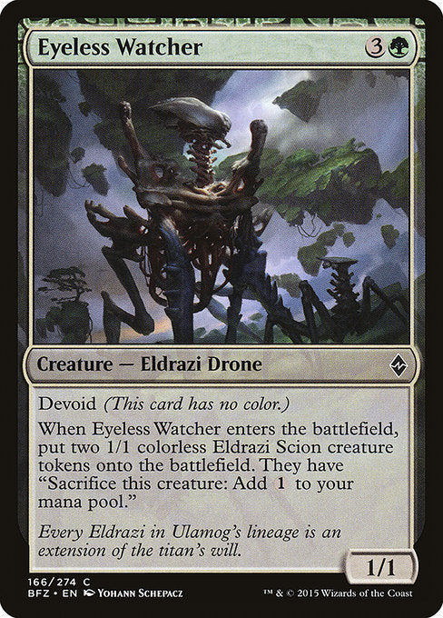Eyeless Watcher - 166 (Normal) Near Mint_Non-Foil