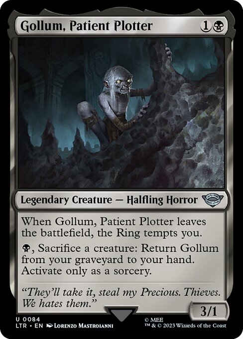 Gollum, Patient Plotter - 84 (Normal) Near Mint_Non-Foil