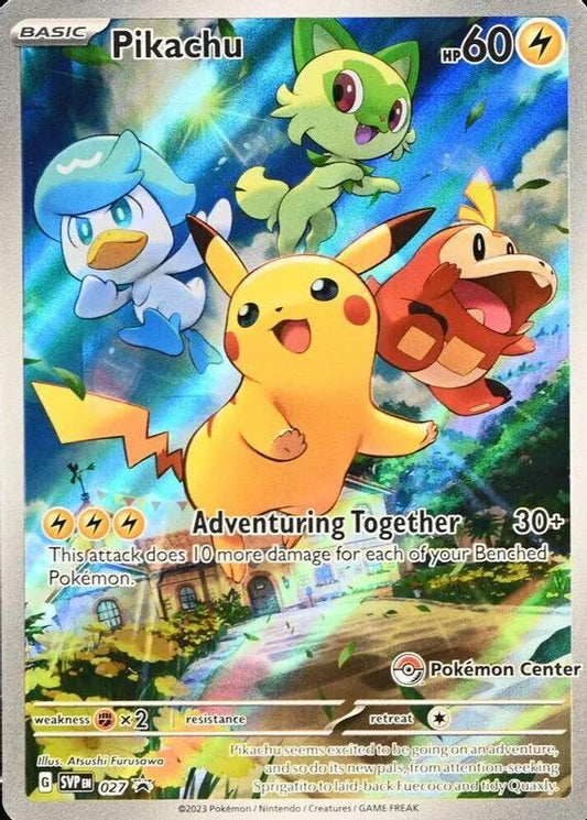 Pikachu - 027 (Pokemon Center Exclusive) - 27 (Holo)