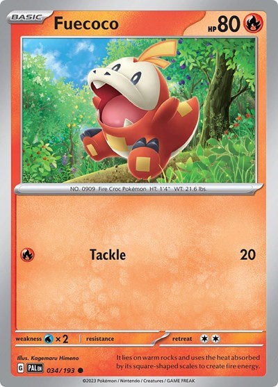 Fuecoco - 034/193 (Summer 2023 Collector Chest) - 034/193 (Holo)