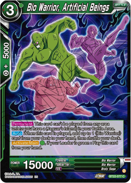 Bio Warrior, Artificial Beings - BT22-077 (Normal) Near Mint_Normal