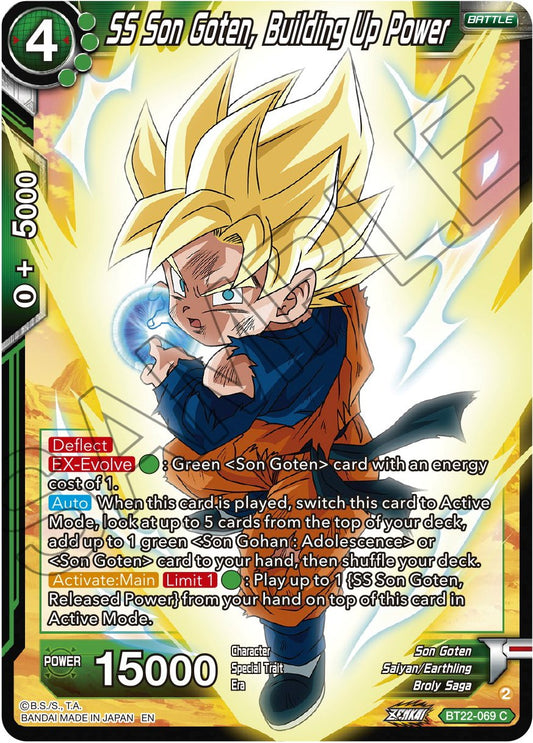 SS Son Goten, Building Up Power - BT22-069 (Normal) Near Mint_Normal