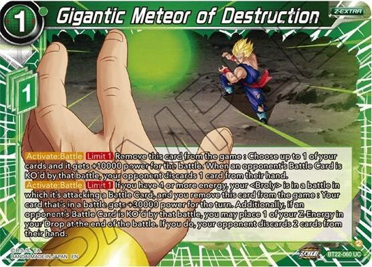 Gigantic Meteor of Destruction - BT22-060 (Foil) Near Mint_Foil