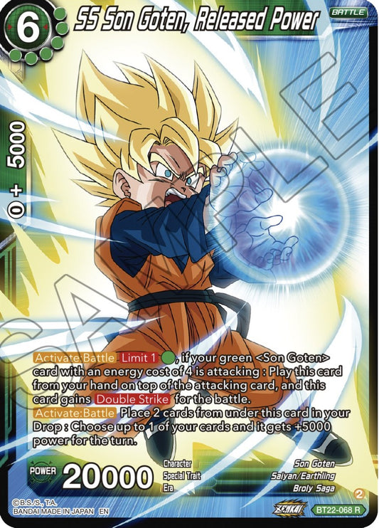 SS Son Goten, Released Power - BT22-068 (Normal) Near Mint_Normal