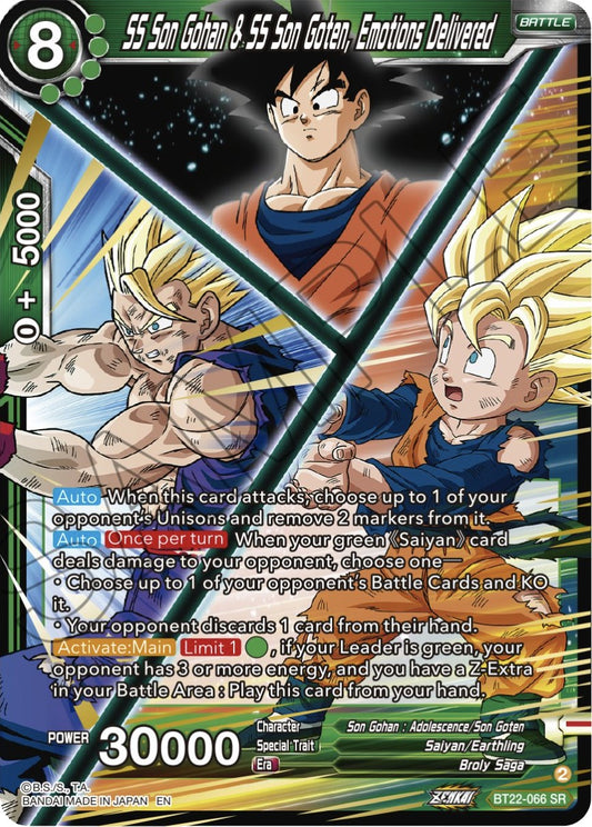SS Son Gohan & SS Son Goten, Emotions Delivered - BT22-066 (Foil) Near Mint_Foil
