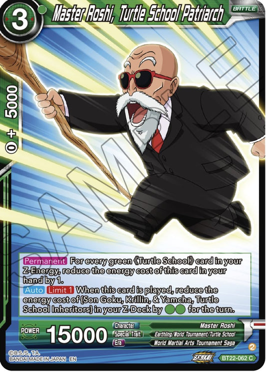 Master Roshi, Turtle School Patriarch - BT22-062 (Normal) Near Mint_Normal