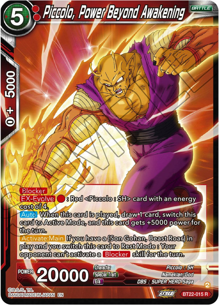 Piccolo, Power Beyond Awakening - BT22-015 (Normal) Near Mint_Normal