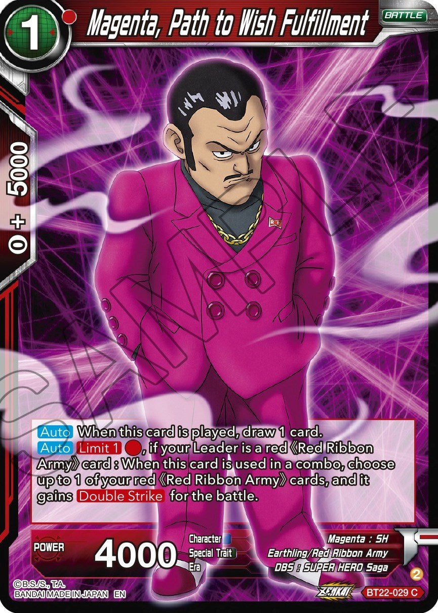 Magenta, Path to Wish Fulfillment - BT22-029 (Normal) Near Mint_Normal