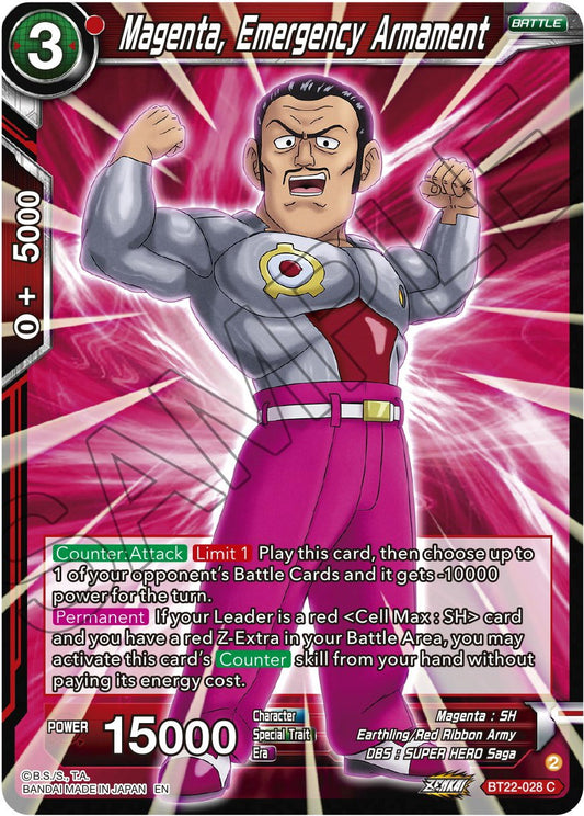 Magenta, Emergency Armament - BT22-028 (Normal) Near Mint_Normal