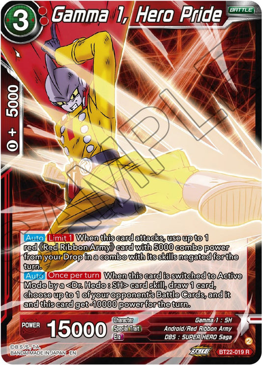 Gamma 1, Hero Pride - BT22-019 (Normal) Near Mint_Normal