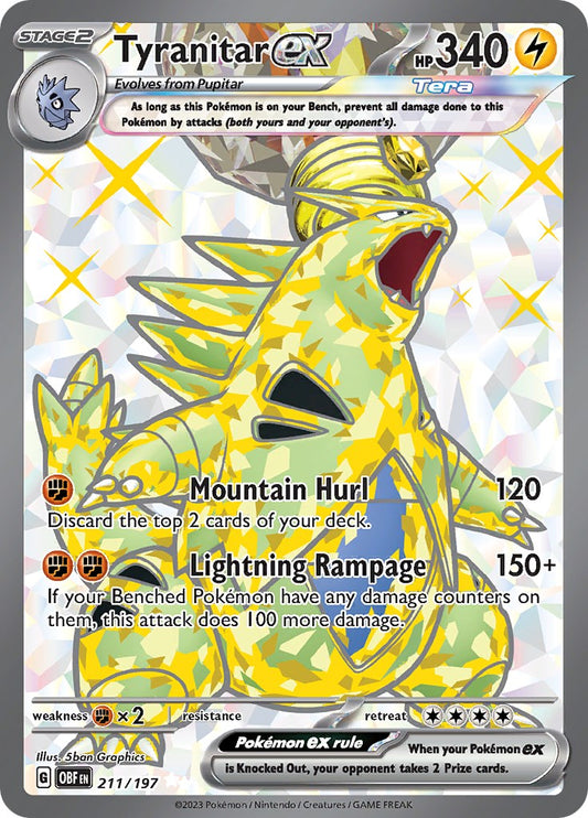 Tyranitar ex - 211/197 - 211/197 (Holo)