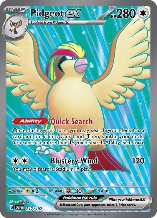 Pidgeot ex - 217/197 - 217/197 (Holo)