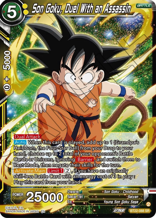 Son Goku, Duel With an Assassin - BT22-088 (Foil) Near Mint_Foil