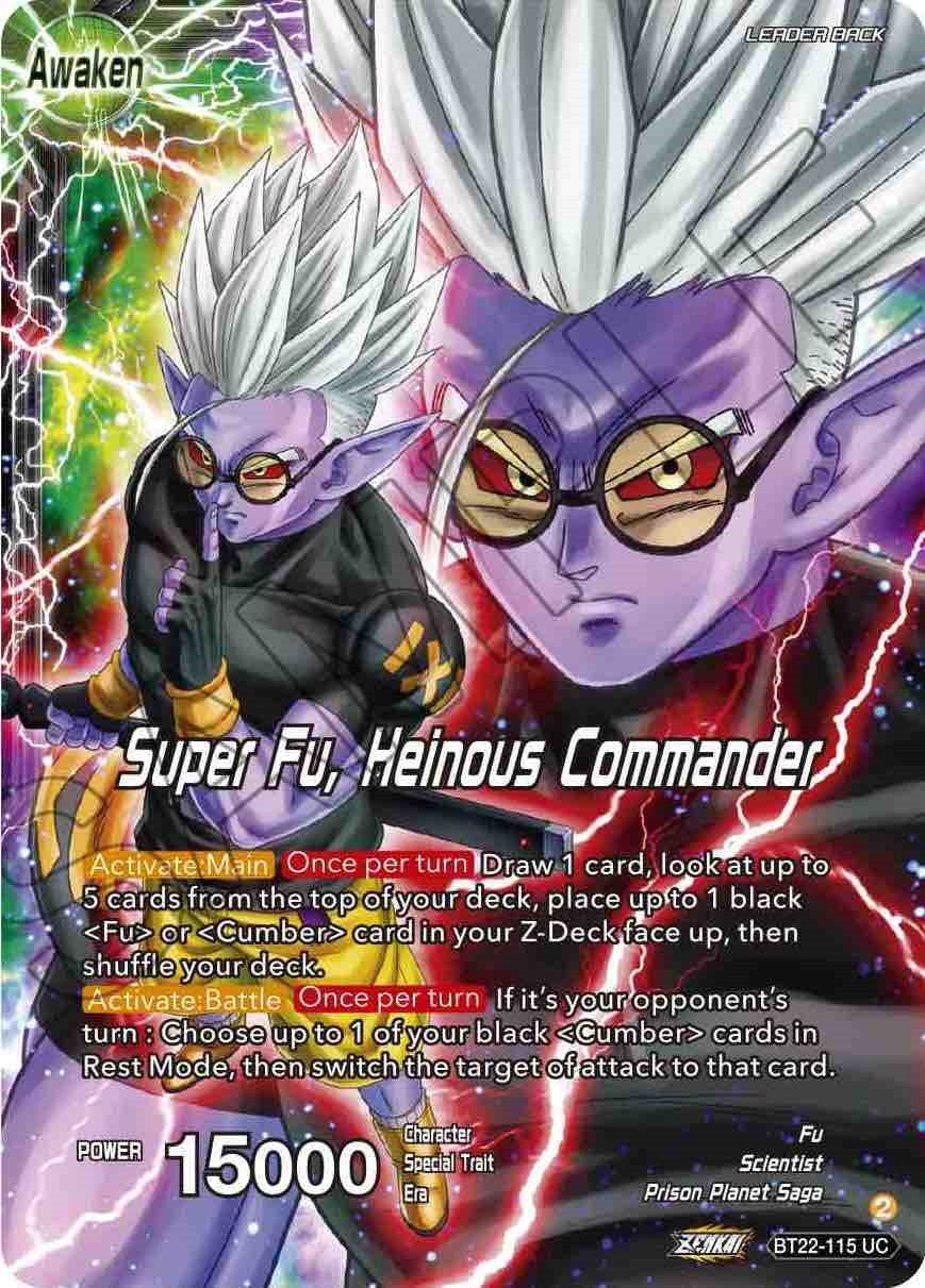 Fu // Super Fu, Heinous Commander - BT22-115 (Normal) Near Mint_Normal
