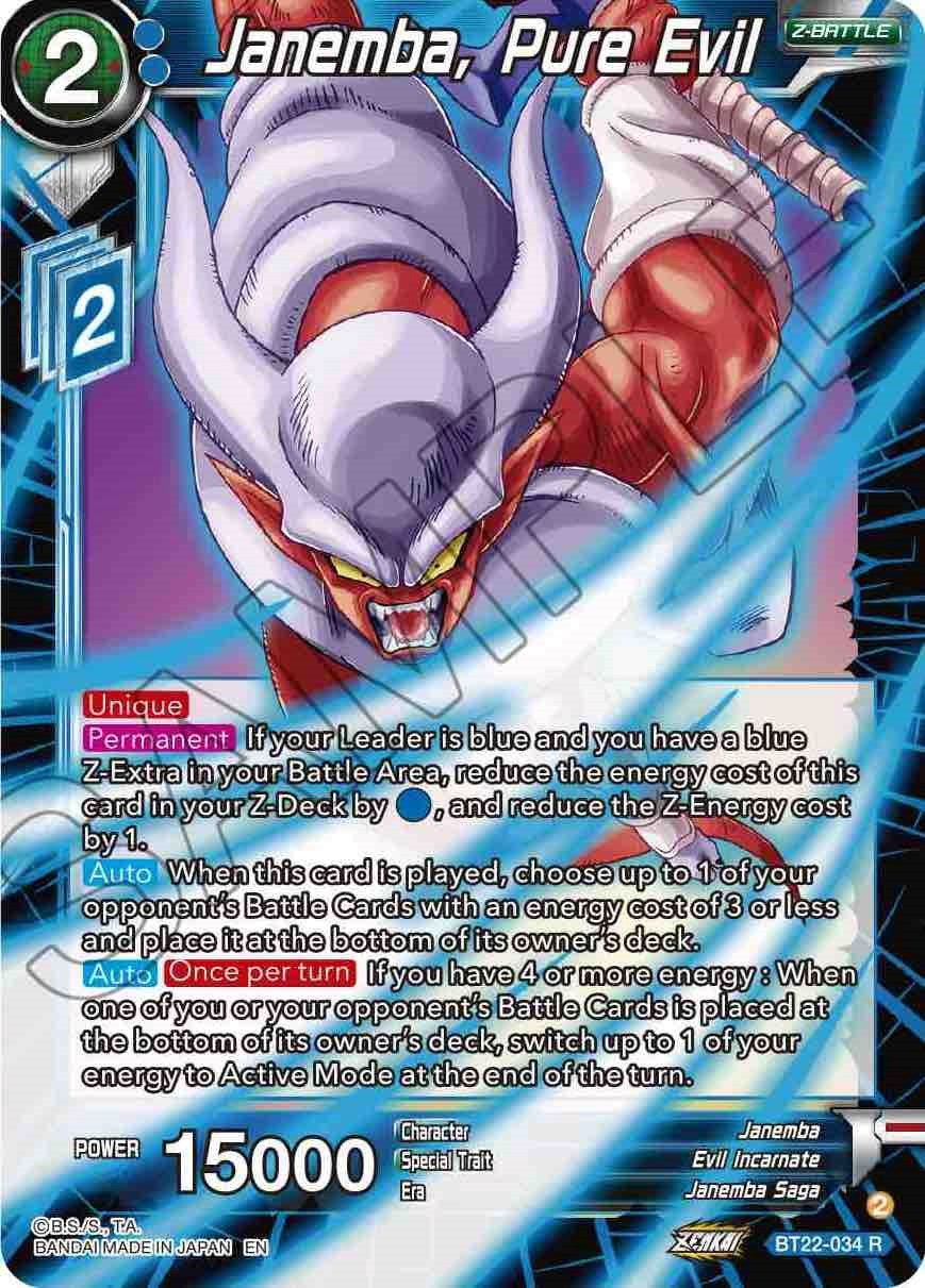Janemba, Pure Evil - BT22-034 (Normal) Near Mint_Normal