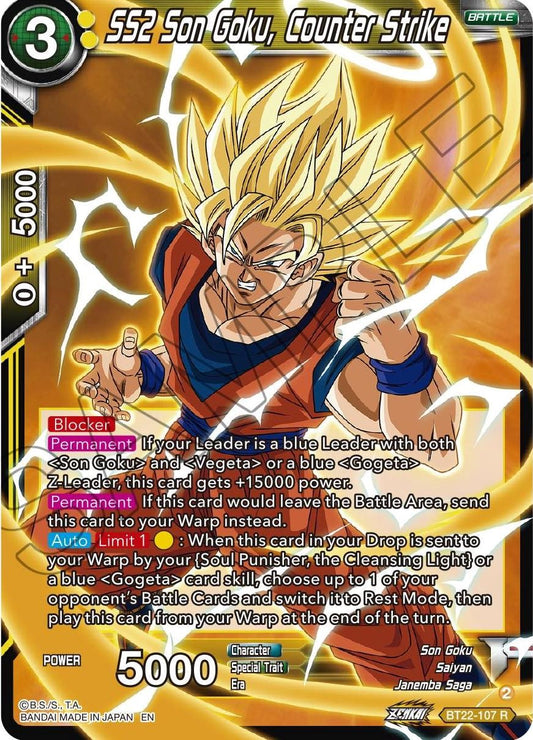 SS2 Son Goku, Counter Strike - BT22-107 (Normal) Near Mint_Normal