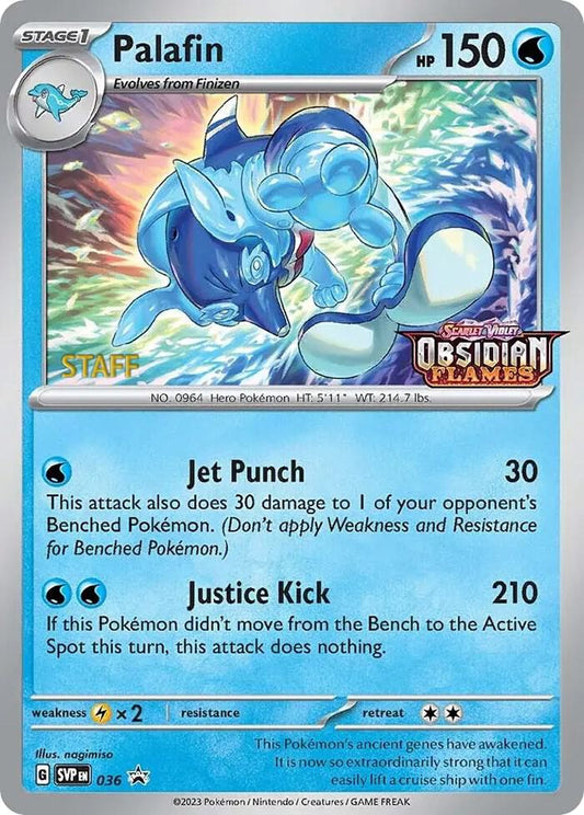 Palafin (Prerelease) [Staff] - 36 (Foil)