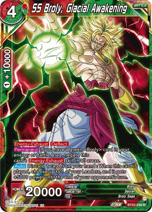 SS Broly, Glacial Awakening - BT22-134 (Normal) Near Mint_Normal