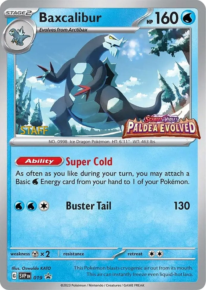Baxcalibur - 019 (Prerelease) [Staff] - 19 (Holo)