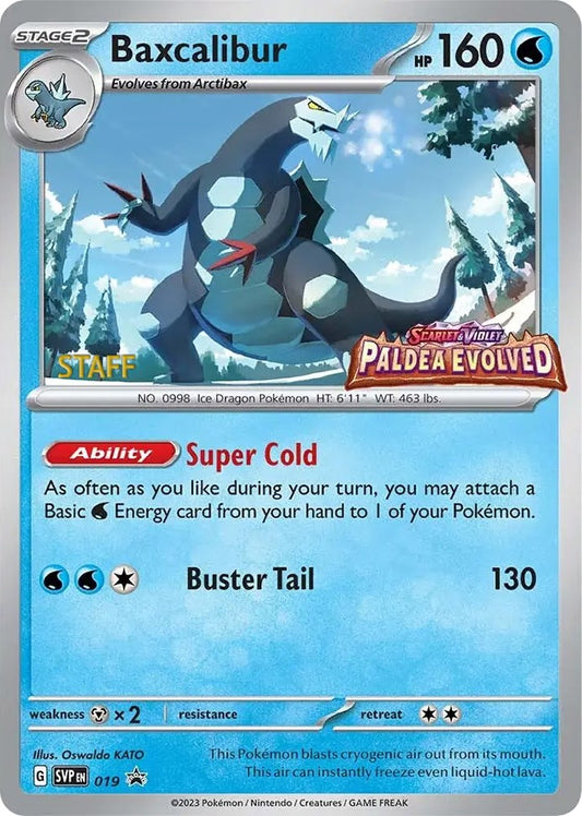 Baxcalibur - 019 (Prerelease) [Staff] - 19 (Holo)