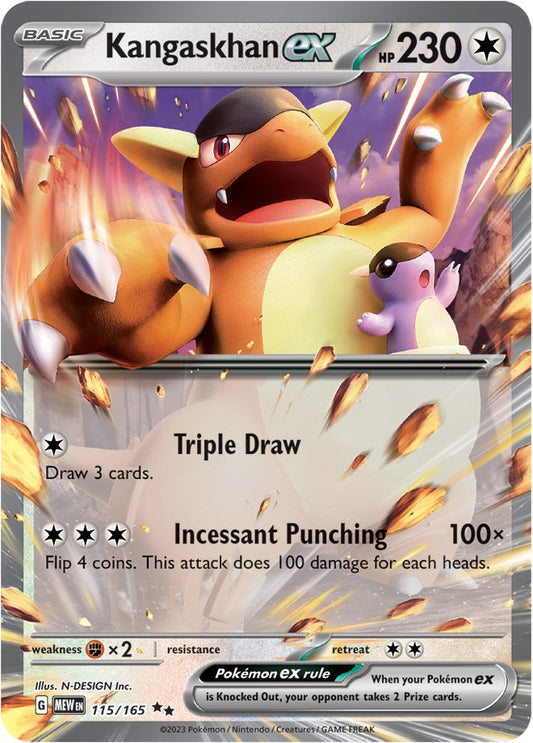Kangaskhan ex - 115/165 - 115/165 (Holo)