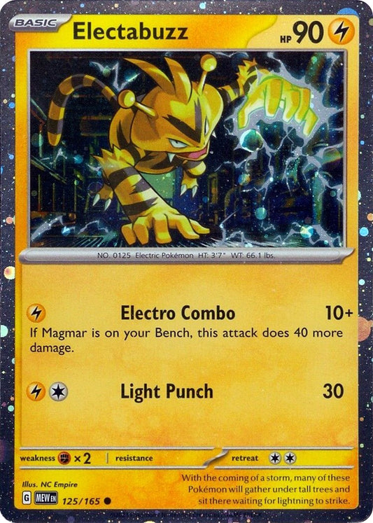 Electabuzz - 125/165 (Cosmos Holo) - 125/165 (Holo)