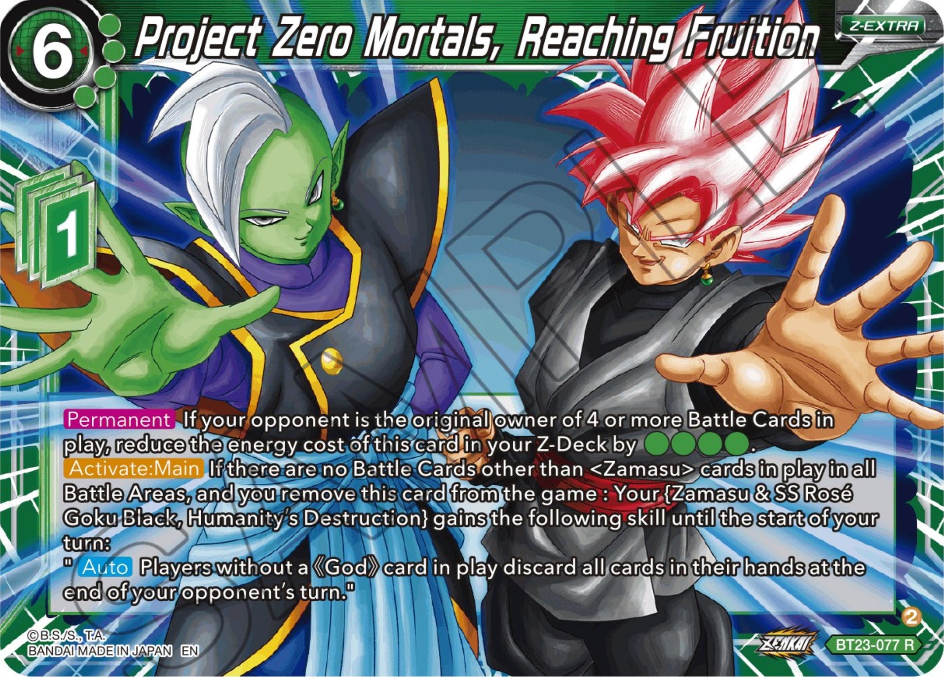 Project Zero Mortals, Reaching Fruition - BT23-077 (Foil) Near Mint_Foil