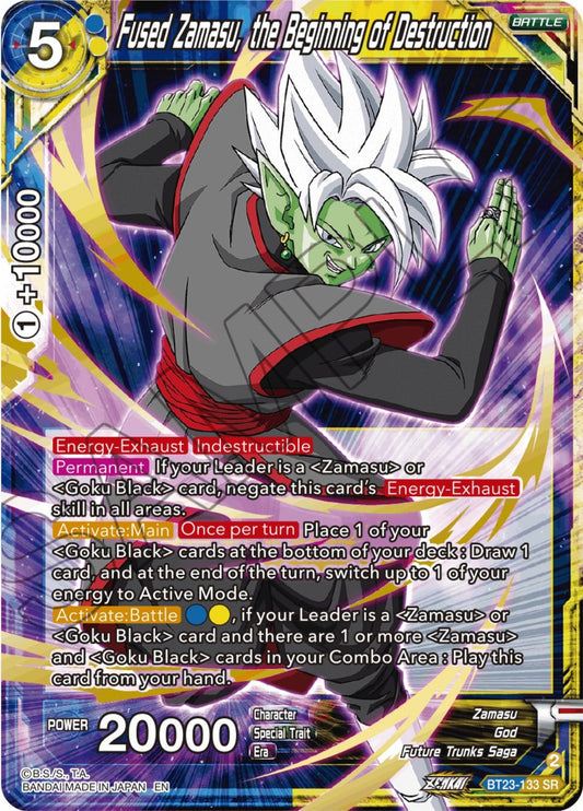 Fused Zamasu, the Beginning of Destruction - BT23-133 (Foil) Near Mint_Foil