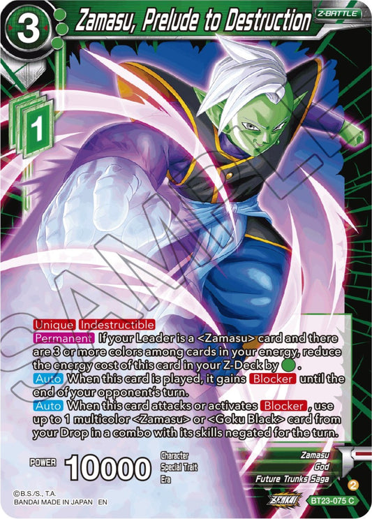 Zamasu, Prelude to Destruction - BT23-075 (Normal) Near Mint_Normal