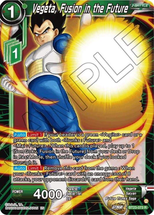 Vegeta, Fusion in the Future - BT23-073 (Normal) Near Mint_Normal