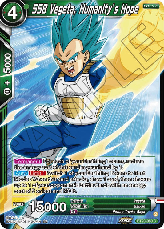 SSB Vegeta, Humanity's Hope - BT23-080 (Normal) Near Mint_Normal