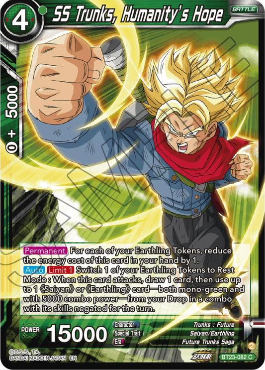 SS Trunks, Humanity's Hope - BT23-082 (Foil) Near Mint_Foil
