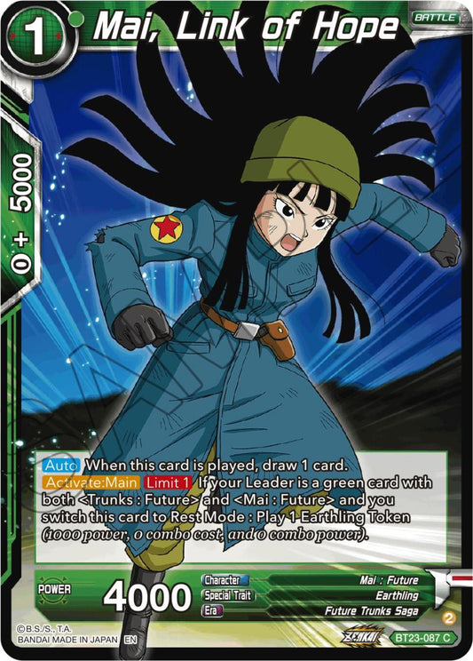 Mai, Link of Hope - BT23-087 (Normal) Near Mint_Normal