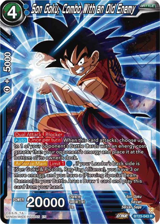 Son Goku, Combo With an Old Enemy - BT23-043 (Normal) Near Mint_Normal