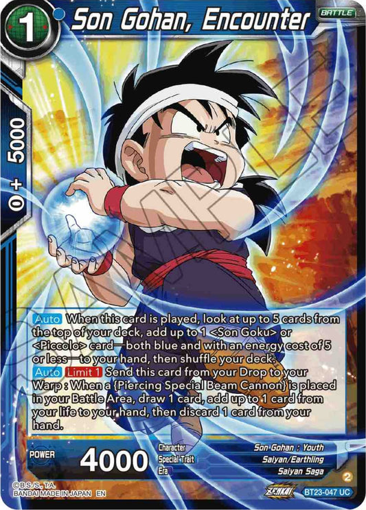 Son Gohan, Encounter - BT23-047 (Foil) Near Mint_Foil