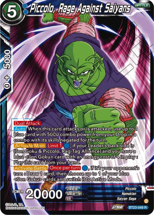 Piccolo, Rage Against Saiyans - BT23-049 (Foil) Near Mint_Foil